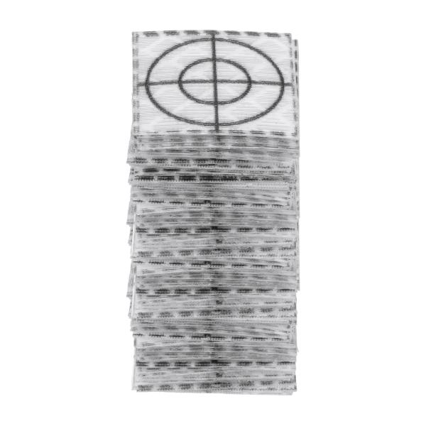 uxcell 60枚のサーベイリフレクターシート20x20mm 自己粘着反射テープサーベイターゲット...