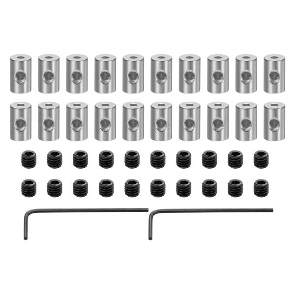 uxcell 20個ピンバックロ ック ピンロック ピンキーパー ロック クラスプ ロックピンキーパ...