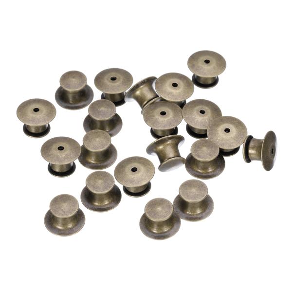 uxcell 20個の金属製ピンバック スプリングロードピンキーパー ロックピンキーパー ブローチ ...