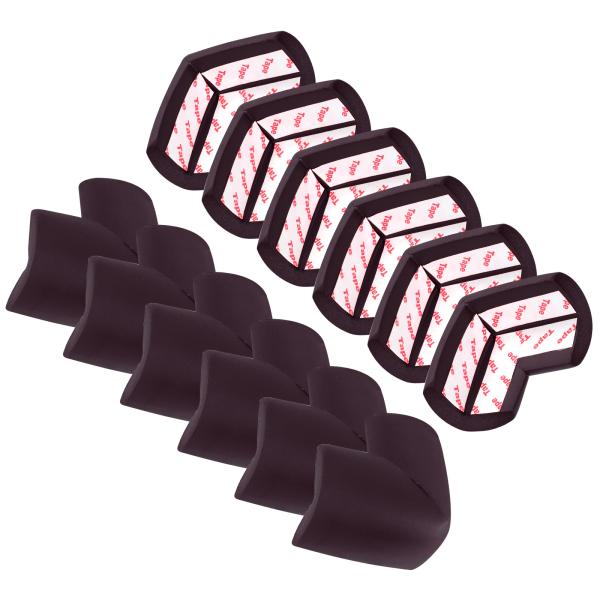 uxcell 12パックコーナープロテクター コーナーガード用のテーブルコーナープロテクターL字型 ...