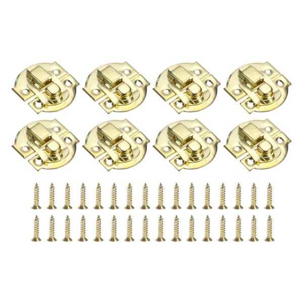 uxcell 8個のハスプクラ スプラッチロック 29 x 27mmの装飾用レトロボックストグルラッ...