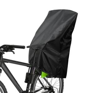 xAUTOHAUx自転車 カバー 子供 レインカバー サイクルカバー 子供乗せ チャイルドシート用 防風 防水 210D オックスフォード 黒 1個