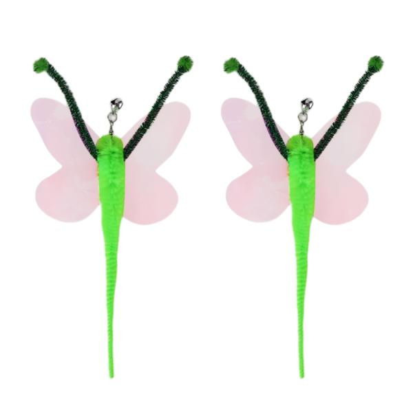 CAPASTEC ペット用インタラクティブキャット ワンド交換用品2個、室内外の猫用キャット ワンド...