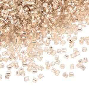 uxcell 1400個 ガラスビューグルビーズ 1.5x1.5mm チューブミニロースガラスシードスペーサービーズ DIYイヤリング ネックレス ブ