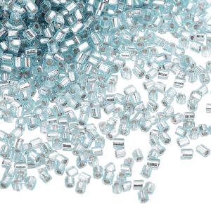 uxcell 1400個 ガラスビューグルビーズ 1.5x1.5mm チューブミニロースガラスシードスペーサービーズ DIYイヤリング ネックレス ブ