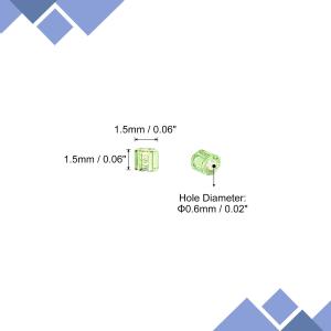 uxcell 1400個 ガラスビューグルビー...の詳細画像2
