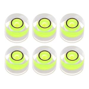 uxcell 6個 丸型バブルレベル 8x5.5mm ミニ円形ブルズアイ水準器 カメラ三脚 望遠鏡 ワークショップ ターンテーブル 緑