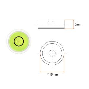 uxcell 6個 丸型バブルレベル 15x6...の詳細画像2