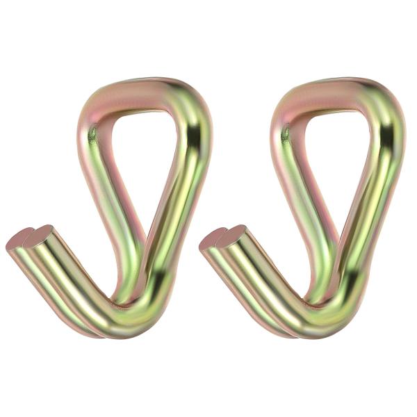 PATIKIL 2パックラチェットダブルJフック負荷5511ポンド6mmタイダウンストラップウェビン...