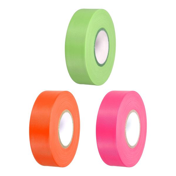 PATIKIL 旗テー??プ 20 mm x 60 M PVC 非粘着性 ネオンマーキングテープ 樹...