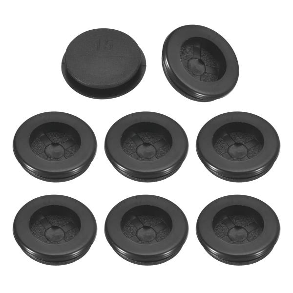 uxcell 64個のラバーグロメット5/8"（15mm）ドリル穴 2/4"（12mm）ID片面穴プ...