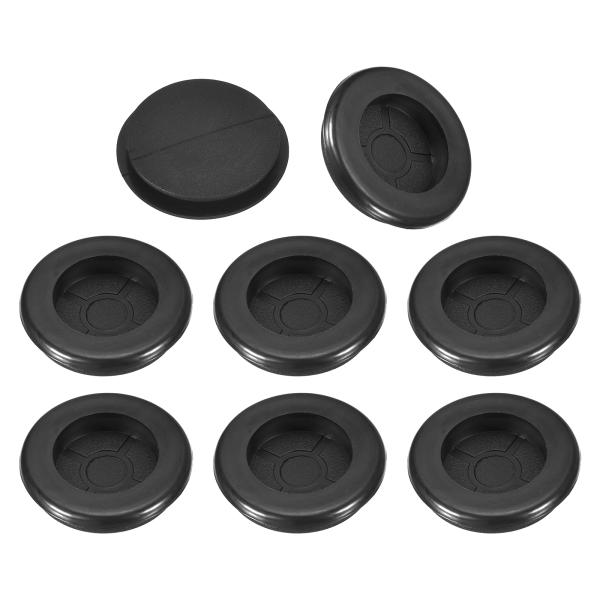 uxcell 12個のラバーグロメット1-1/8"（30mm）ドリル穴 1"（26mm）ID片面穴プ...