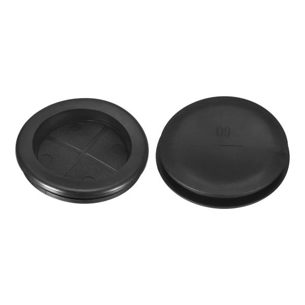 uxcell 2個のゴムグロメット2-3/8"（60mm）ドリル穴 2"（52mm）ID片面穴プラグ...