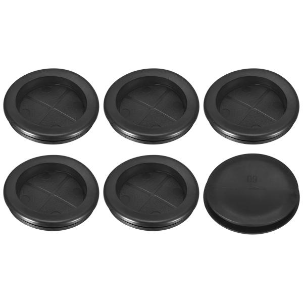 uxcell 6個のゴムグロメット2-3/8"（60mm）ドリル穴 2"（52mm）ID片面穴プラグ...
