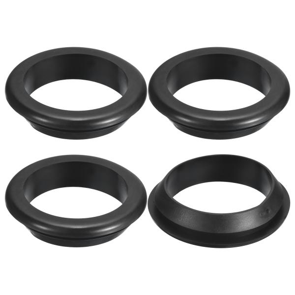 uxcell 4個 ラバーグロメット 70mm 内径80mm ドリル穴両面キャビティーファイアウォー...