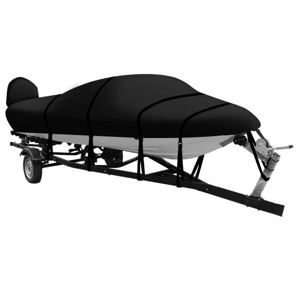 X AUTOHAUX トレーラブルボートカバー 600DマリングレードPUライニング防水UV耐性バス...