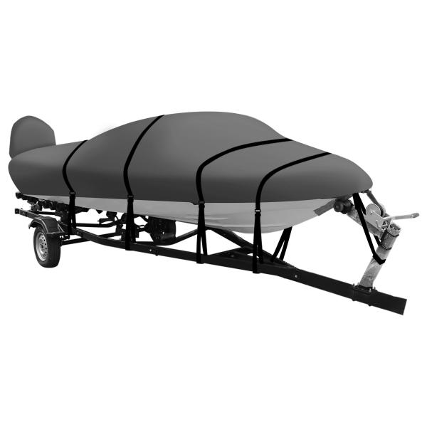 X AUTOHAUX トレーラブルボートカバー 600DマリングレードPUライニング防水UV耐性バス...