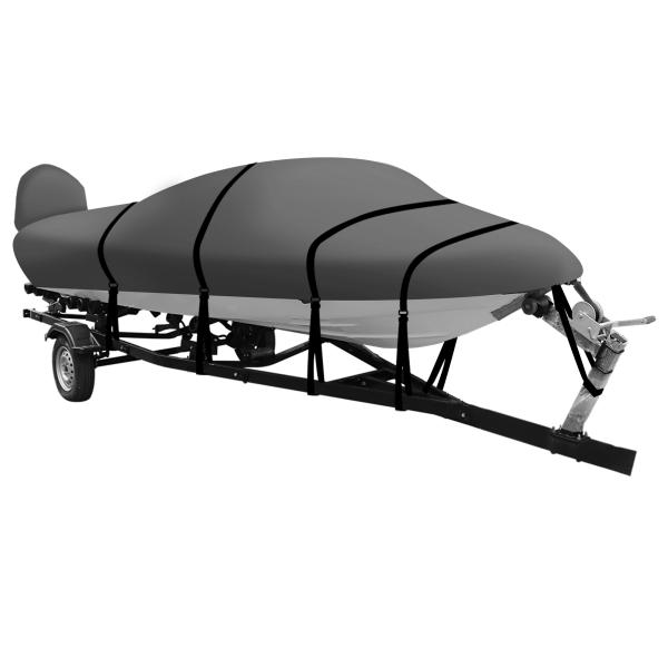 X AUTOHAUX トレーラブルボートカバー 600DマリングレードPUライニング防水UV耐性バス...