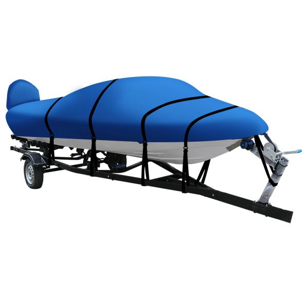 X AUTOHAUX トレーラブルボートカバー 600DマリングレードPUライニング防水UV耐性バス...