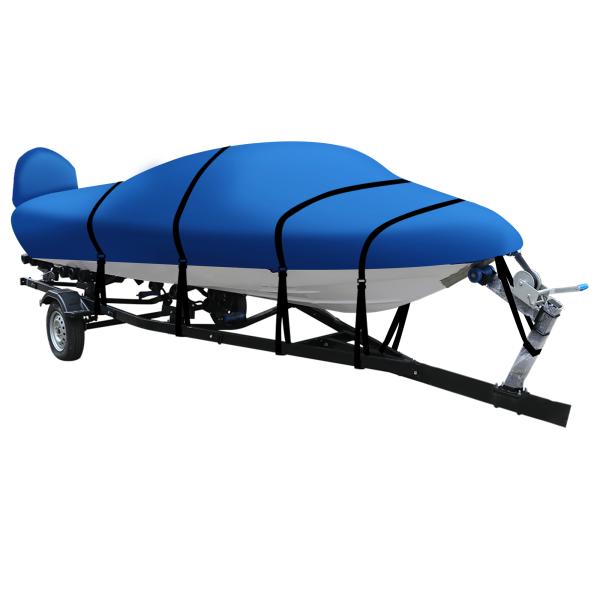 X AUTOHAUX トレーラブルボートカバー 600DマリングレードPUライニング防水UV耐性バス...