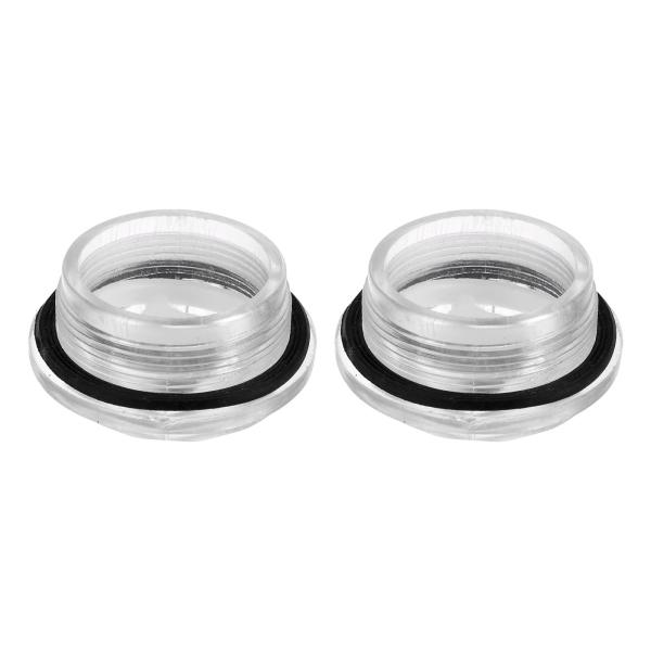 uxcell 2個 エアコンプレッサーオイルサイトグラスM42 x 1.5mmメスリキッ ドレベルゲ...