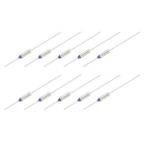 uxcell 10個 金属温度サーマルヒューズRY75 75°C 167°F 10A 250V モー...