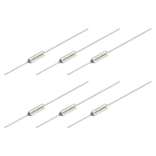 uxcell 6個 金属温度サーマルヒューズRY152 152°C 305.6°F 10A 250V...