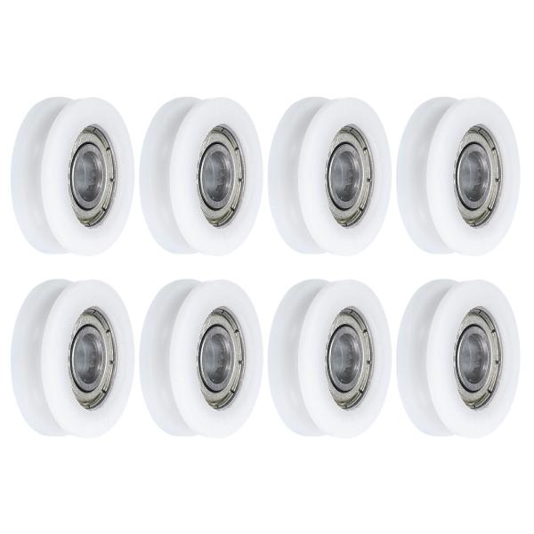 uxcell 8個のナイロンプーリーUグルーブボールベアリング6x21x7mm （GCr15）クロム...