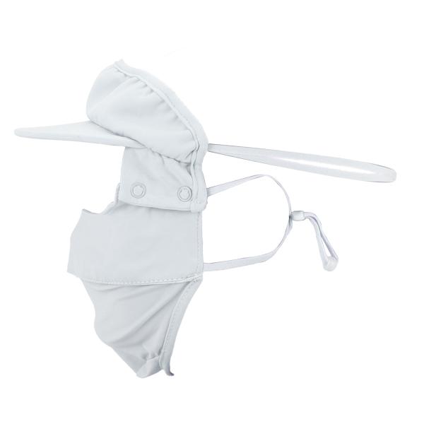 A ABSOPRO フェイスマスク 夏用 冷感 フェイスカバー 耳かけ式 つば付き 調整可能 uvカ...