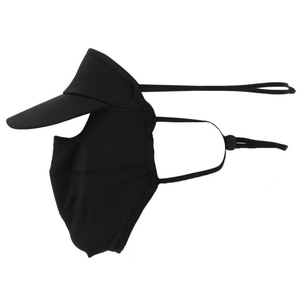 A ABSOPRO フェイスマスク 夏用 冷感 フェイスカバー 耳かけ式 つば付き 調整可能 uvカ...