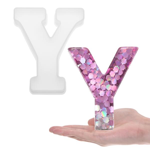 uxcell 大文字Yレジン成形6" 3Dキャピタルアルファベットシリコン型 ワードサインアート キ...