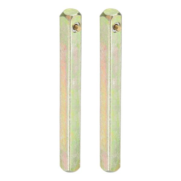 uxcell スプリングドアノブスピンドル110x8mm 2個入りスペアドアハンドルスピンドルバーカ...