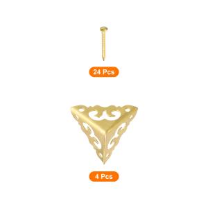 uxcell 4個セット 真鍮製エッジガード、...の詳細画像3