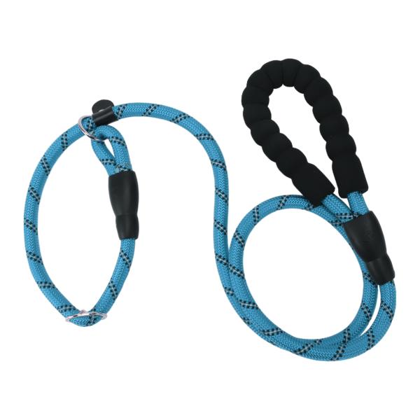 CAPASTEC 犬用リード、ナイロン製犬用リード、スポンジハンドル反射ロープ、小中大型犬用、スカイ...