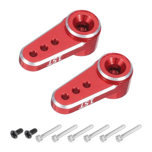 uxcell アルミニウム合金15Tステアリングサーボアームホーン レッド DIY RCカー/ボート...