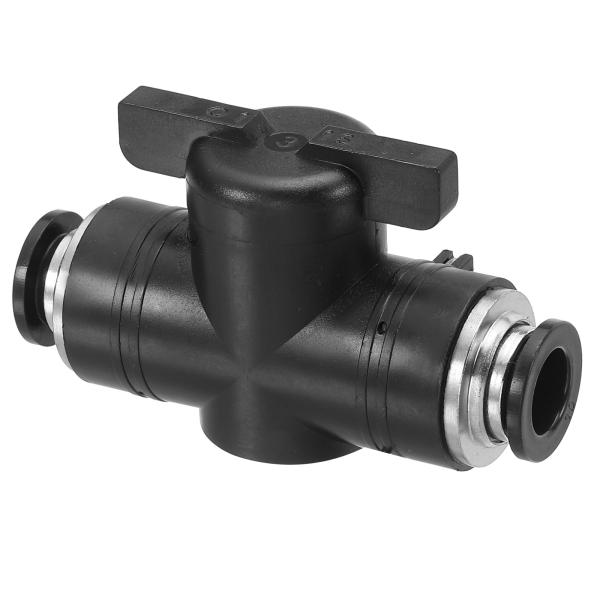 PATIKIL 3/8"空気式ボールバルブ 1個のプッシュ・トゥ・コネクト 空気りゅうりょう制御バル...