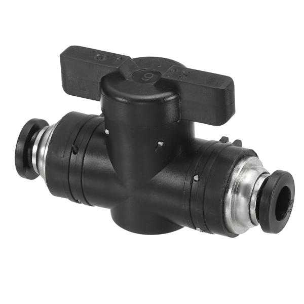 PATIKIL 1/4" ニューマチックボールバルブ 1個 プッシュ・トゥ・コネクト継手 ニューマチ...