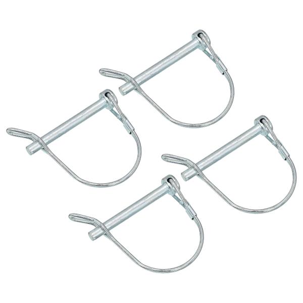uxcell 4個1/4"直径トレーラーカプラーピン 2-3/16"長カプラーピンシャフトロックピン...