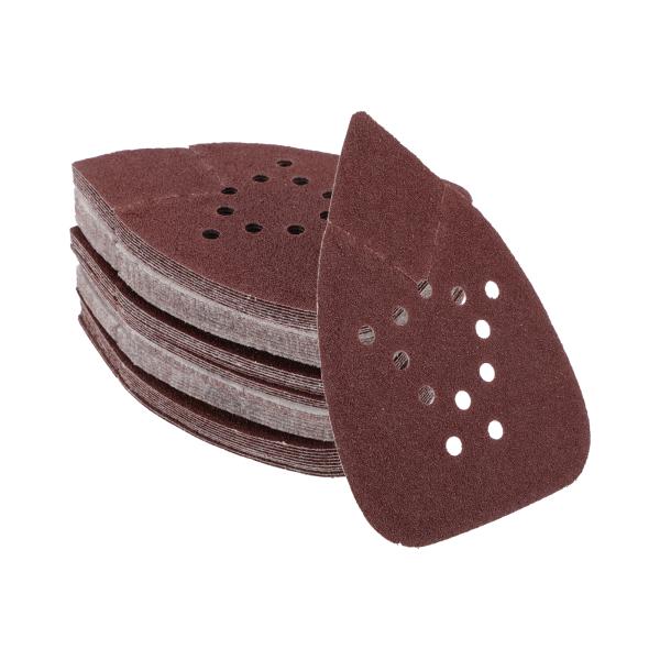 Partuto 50個5.31&quot;x3.86&quot; 60番研磨ディスク-フックアンドループサンドペーパー-...