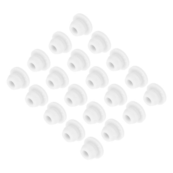 uxcell 30個 シリコンスナップインロッキングホールプラグ 6mm直径狭溝幅2mmパネルシール...