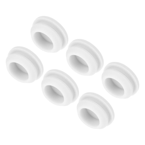 uxcell 6個 シリコンスナップインロッキングホールプラグ 14mm取り付け直径狭溝幅2mmパネ...