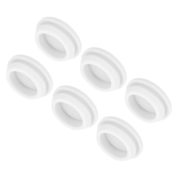 uxcell 6個 シリコンスナップインロッキングホールプラグ 25mm直径狭溝幅2mmパネルシール...