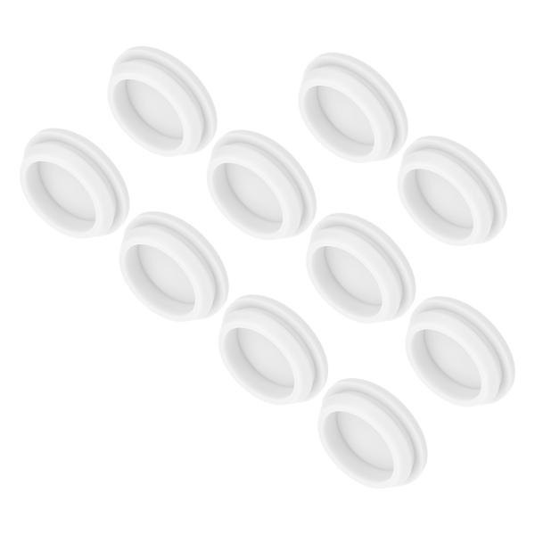 uxcell 10個 シリコンスナップインロッキングホールプラグ 30mm取り付け直径狭溝幅2.5m...
