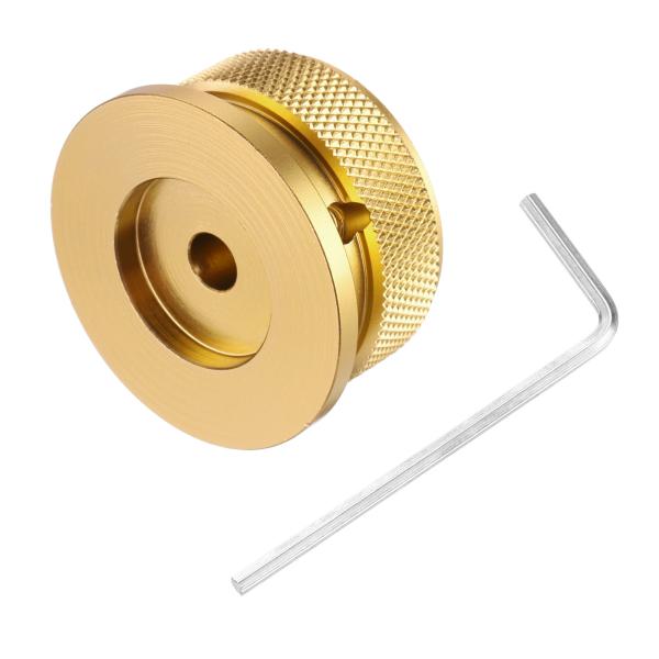 uxcell アルミポテンショメーターノブ1/4"x1.5" ユニバーサルトップハットノブボリューム...