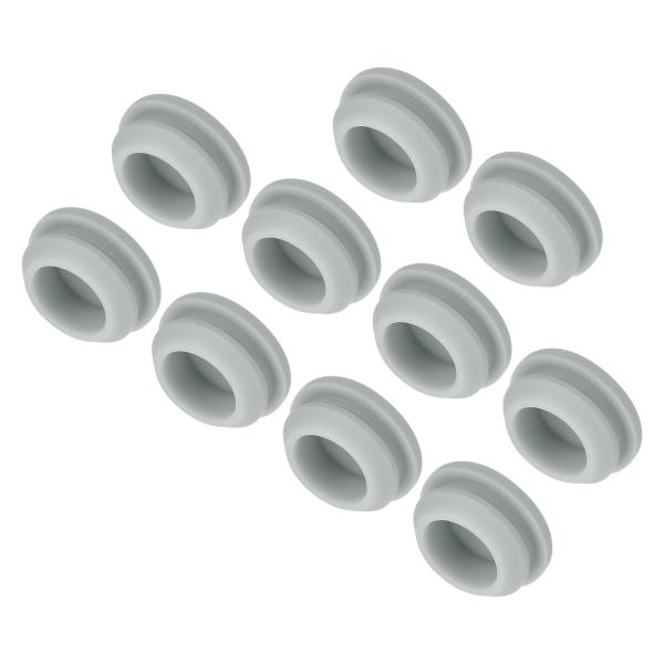 uxcell 10個 シリコンスナップインロッキングホールプラグ 14mm取り付け直径狭溝幅2mmパ...