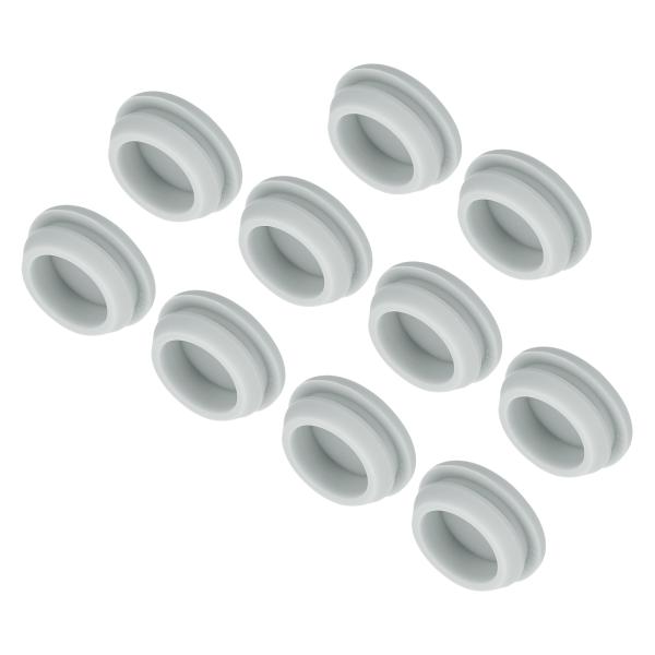 uxcell 10個シリコンスナップインロッキングホールプラグ 21mm取り付け直径狭溝幅2.5mm...