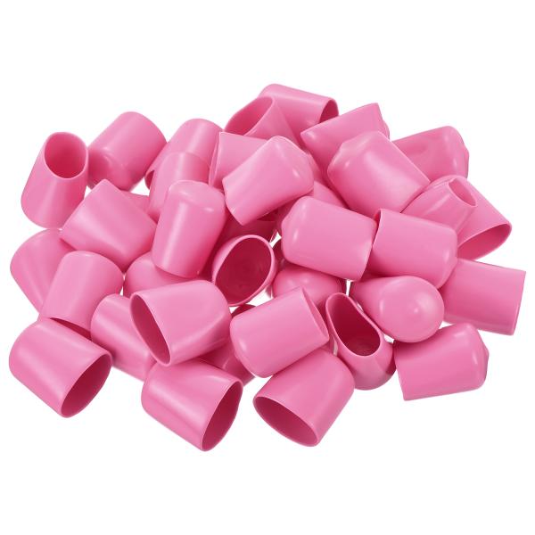 uxcell 50個 ラバーエンドキャップ20mm IDビニールPVCラウンドチューブボルトキャップ...