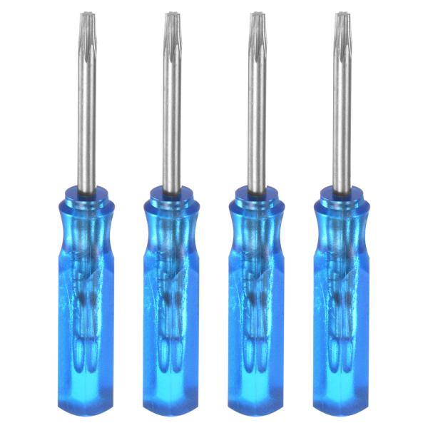 uxcell 4個 ミニトルクススクリュードライバーT6 磁気スターヘッド 45mm 長さ 時計眼鏡...