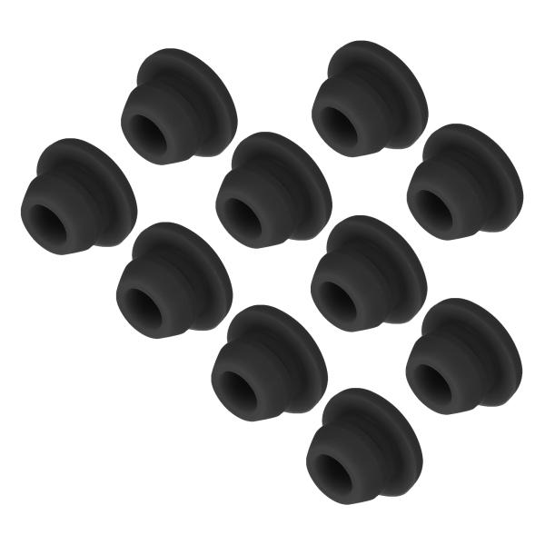uxcell 10個 シリコンスナップインロッキングホールプラグ 7mm取り付け直径狭溝幅2mmパネ...