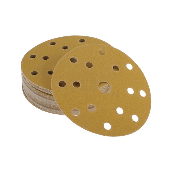 Partuto 50 Pcs 6" 15 Hole 180 Grit Universal Sandi...